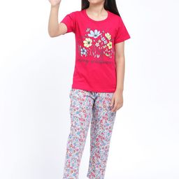 Elzoh Girls Printed Night suit-image-58