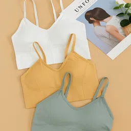 THE FASHION STORE JRD Pack Of 3 Full Coverage Workout Bras image 5