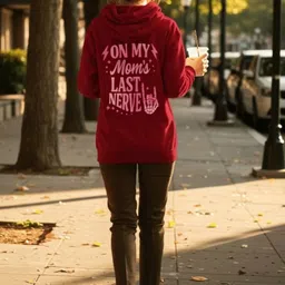 Dagcros Girls Printed Hooded Sweatshirt image 2