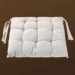 Kuber Industries Cream-Coloured 6 Pieces Cotton Comfort Chair Pads image 2