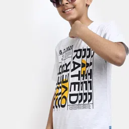 V-Mart Boys Typography Printed Cotton T-shirt image 5