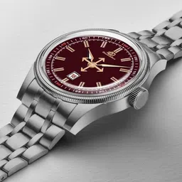 DOUBLERUN Men Dial & Stainless Steel Bracelet Style Straps Analogue Multi Function Watch image 2