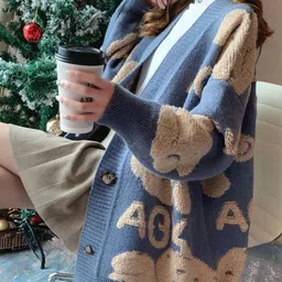 KPOP Women Open Front Jacket image 3