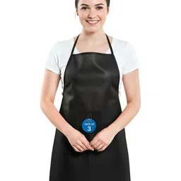 Kuber Industries Pack Of 3 Black Cotton Aprons With Front Pocket-picture-33