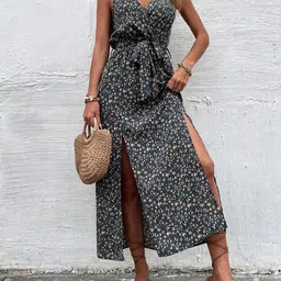 StyleCast x Revolte Women Abstract Print Sleeveless Maxi Dress image 4