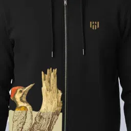 DEPLOYED Men Printed Hooded Sweatshirt image 3