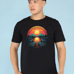 BRAWNY BATTLER Men Graphic Printed Pure Cotton Round-Neck T-shirt-picture-27