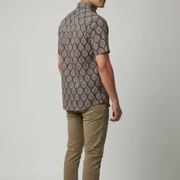 MANRANGI Men Slim Fit Printed Casual Shirt image 5