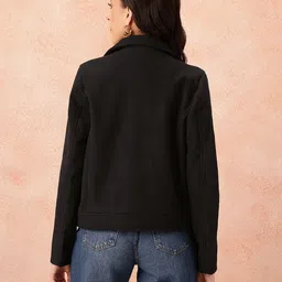 all about you Notched Lapel Collar Crop Tailored Jacket image 5