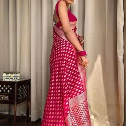 SARTHI FASHION HUB Woven Design Zari Art Silk Banarasi Saree image 2