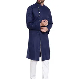 JEXI Men Angrakha Kurta with Trousers image 4