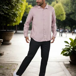 Celio Men Solid Linen Shirt-picture-16