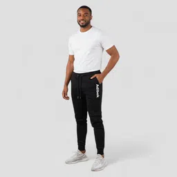 adibok Men Solid Black Track Pants-picture-10