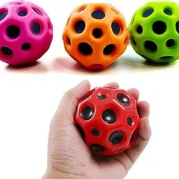 v enterprises Bounce Moon Ball For Kids Super Bouncing Meteor Space Rubber Ball image 2