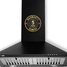 blowhot Iris S BPC Chimney, Baffle Filter, Push Control, Led Lights, Modular Kitchen Auto Clean Wall Mounted Black 800 CMH Chimney-picture-17