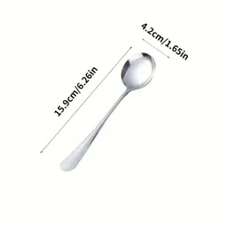 haniza rani 6 soup spoon Stainless Steel Soup Spoon Set image 3