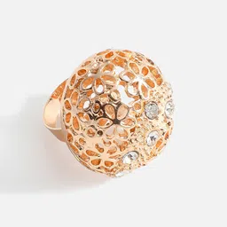 SOHI Gold-Plated Stone-Studded Jewellery Set image 2