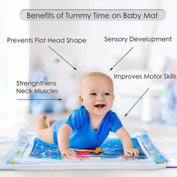 aepigo Water-Mat-Inflatable-Baby-Water-Play-Mat for Infants & Toddlers Fun Play Activity Playmats for Baby Inflatable Inflatable Toy Pump image 2