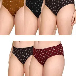 lux Pack of 5 Women Hipster Multicolor Panty-picture-16