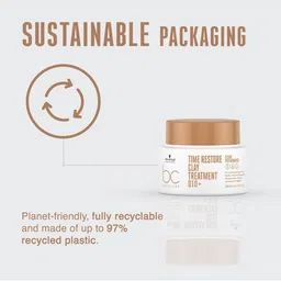 Schwarzkopf PROFESSIONAL Bonacure Time Restore Clay Hair Mask with Q10+ - 200ml image 2