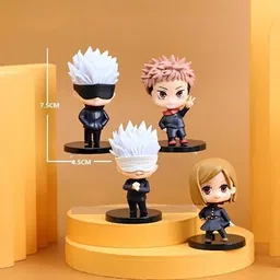 funfob Jujutsu Kaisen Action Figure Set of 4 Height - 7.5cm Jujutsu Set 4 Mini image 4