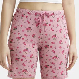 jockey Printed Women Pink Regular Shorts-picture-24