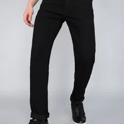 being human Men Straight Fit Mid Rise Black Jeans-picture-26