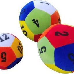 fun zoo Educational Soft rattle ball set , combo of 3 , size-9cm, 10cm, 14cm, Best gift for new born babies, also good for pet lovers.- 14 cm image 2
