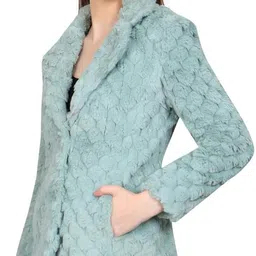 young club classic FURR Self Design Coat For Women image 2