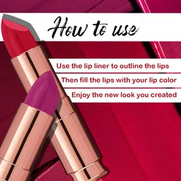 PERPAA Antique Velvet Matte Lipstick with Vitamin E & Shea Butter - Reddish Magenta 84 image 2