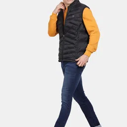 t-base Insulator Mock Collar Puffer Jacket image 4