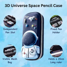 givni mart Universe Space Nature Art Canvas Pencil Box image 2