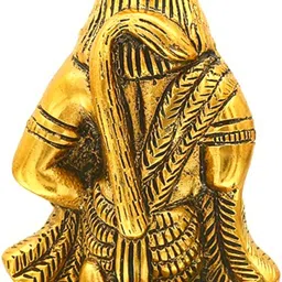 sp handicrafts Orginal Metal Hanuman ji Idol | Bajrangbali Murti|Gift Article | Home decor | Pawan Putra, Alija Decorative Showpiece - 16.5 cm image 3