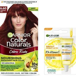 Color Naturals Crème hair color, Shade 5.32 Caramel Brown, 70ml + 60g+Vitamin C Day Serum-7ml-image-47