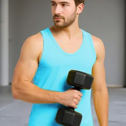 Friskers Men Round Neck Sleeveless Gym Vest-picture-39
