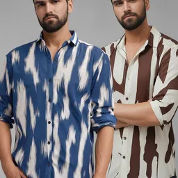 SZN Men Standard Printed Casual Shirt-picture-32