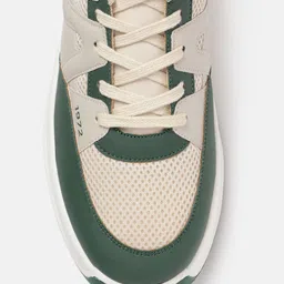 FCUK Men Woven Design & Colourblocked Round-Toe Everyday Sneakers image 3