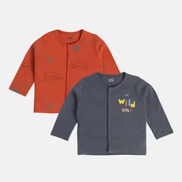 MINI KLUB Infant Boys Printed Pack Of 2 Printed Jhablas Tshirt-picture-30