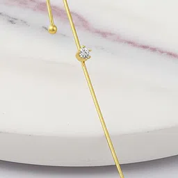 Vembley Gold-Plated Alloy Cubic Zirconia Ear Cuff image 5