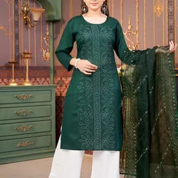 4u Fashion Women Off White Kurtas-image-15