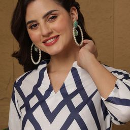 Anouk Rustic Ethnic Motifs Three-Quarter Sleeves Kurtis-picture-21