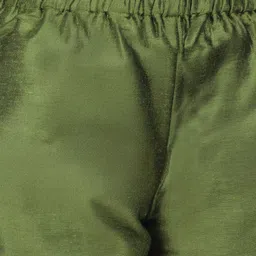 Pehanaava Girls Striped Regular A-line Knee length Beads and Stones Kurti with Churidar image 5