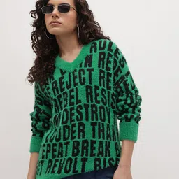 The Roadster Life Co. Typography Pullover with Fuzzy Detail-picture-54