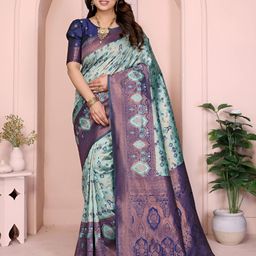 Vastravatika Woven Design Zari Kanjeevaram Saree-picture-7