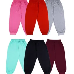 BAESD Infants Pack Of 6 Cotton Mid-Rise Joggers image 2