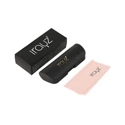 Irayz Unisex Black Lens & Black Square Sunglasses with image 5