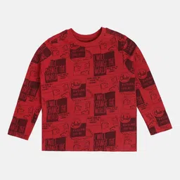 MINI KLUB Boys Printed Applique T-shirt-image-97