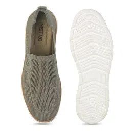 Metro Men Perforations Suede Slip-On Sneakers image 4