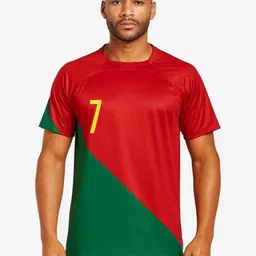 dostitch Men Portugal Home Football Jersey With Ronaldo 7 Print-picture-28