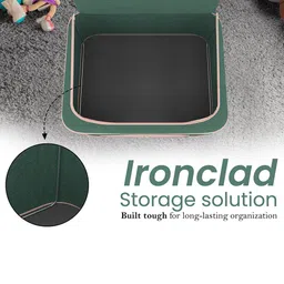 Kuber Industries Green & Pink Set of 1 Reusable Drawer Organiser With Handles image 2